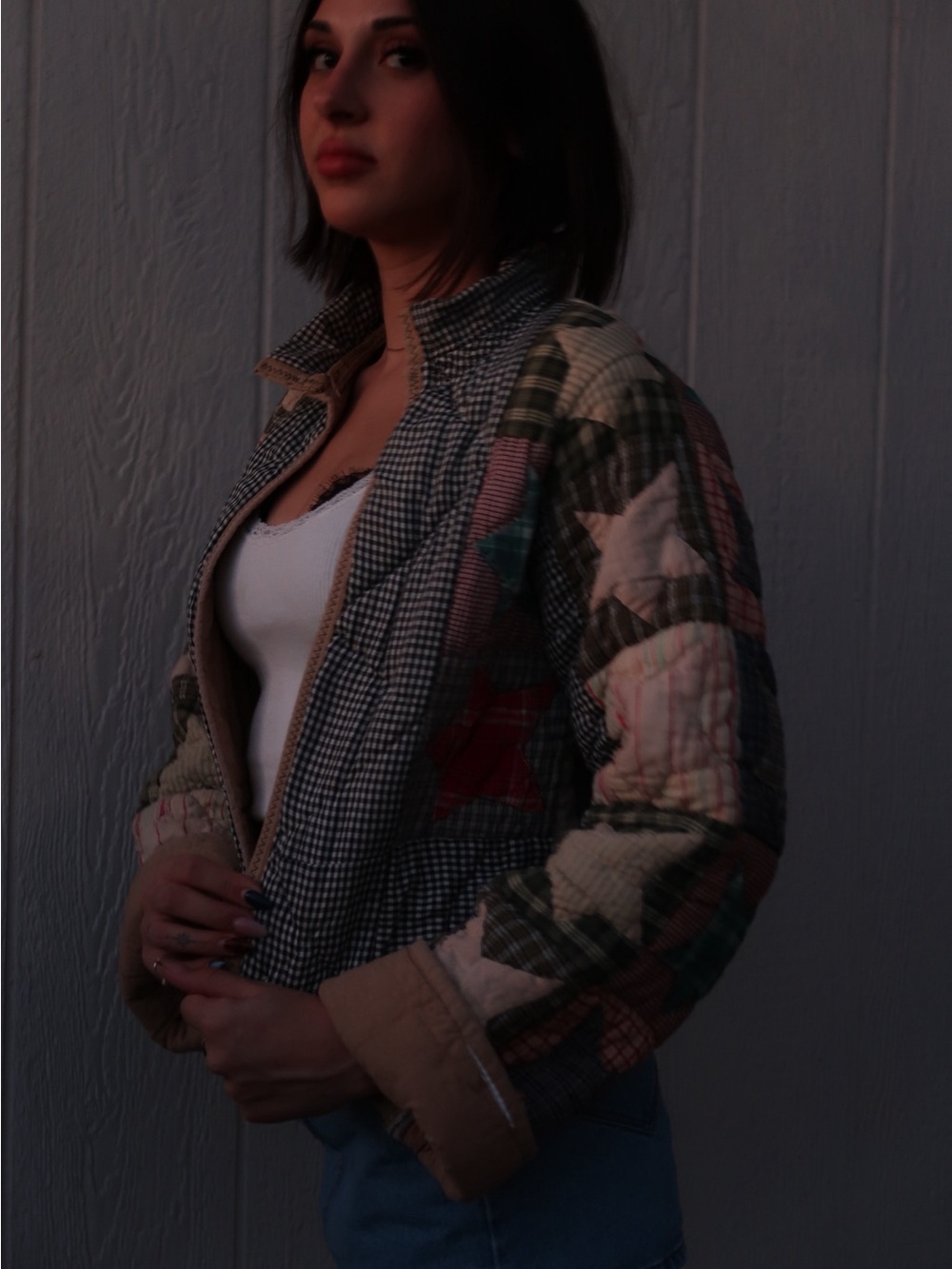 Patchwork Quilted Jacket - Multi Color